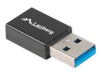 Lanberg - Przejściówka USB - USB Typ A (M) do USB-C (F) - USB 3.1 Gen1 OTG - czarny