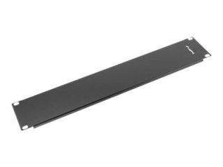 Lanberg - Pusty panel - RAL 9004, czarny - 2U - 19"