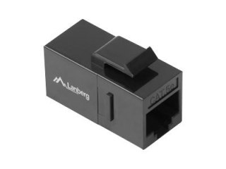 Lanberg - Sprzęgacz zwornika - RJ-45 (F) do RJ-45 (F) - UTP - CAT 5e - czarny