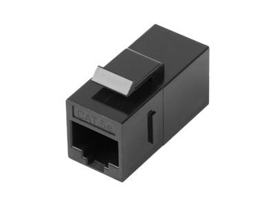 Lanberg - Sprzęgacz zwornika - RJ-45 (F) do RJ-45 (F) - UTP - CAT 5e - czarny