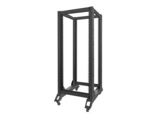 Lanberg - Stojak rama otwarta - czarny - 27U - 19"