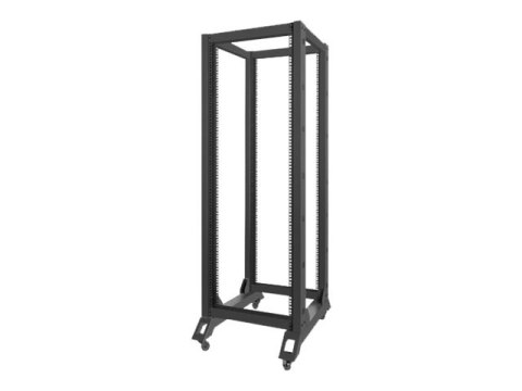 Lanberg - Stojak rama otwarta - czarny, RAL 9004 - 32U - 19"