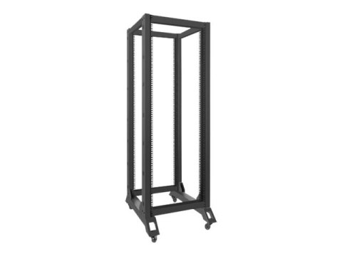 Lanberg - Stojak rama otwarta - czarny, RAL 9004 - 32U - 19"