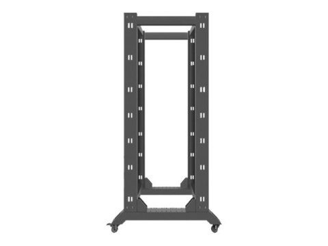 Lanberg - Stojak rama otwarta - czarny, RAL 9004 - 32U - 19"