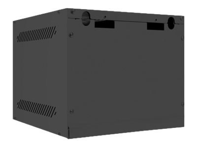 Lanberg - Stojak szafa - do montażu na ścianie - RAL 9004, czarny - 4U - 10"