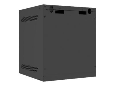 Lanberg - Stojak szafa - do montażu na ścianie - RAL 9004, czarny - 6U - 10"
