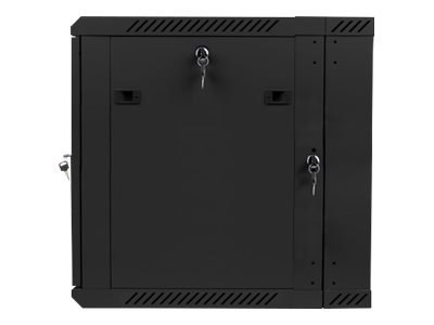 Lanberg - Stojak szafa - do montażu na ścianie - czarny, RAL 9004 - 12U - 19"