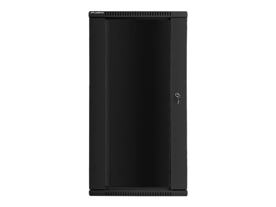 Lanberg - Stojak szafa - do montażu na ścianie - czarny, RAL 9004 - 27U - 19"