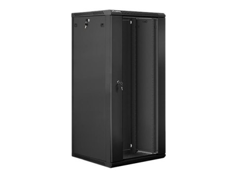 Lanberg - Stojak szafa - do montażu na ścianie - czarny, RAL 9004 - 27U - 19"