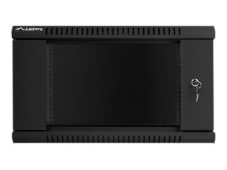 Lanberg - Stojak szafa - do montażu na ścianie - czarny, RAL 9004 - 6U - 19"