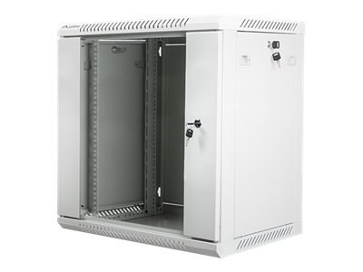 Lanberg - Stojak szafa - do montażu na ścianie - szary, RAL 7035 - 12U - 19"