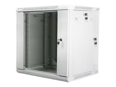 Lanberg - Stojak szafa - do montażu na ścianie - szary, RAL 7035 - 12U - 19"