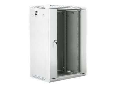 Lanberg - Stojak szafa - do montażu na ścianie - szary, RAL 7035 - 18U - 19"