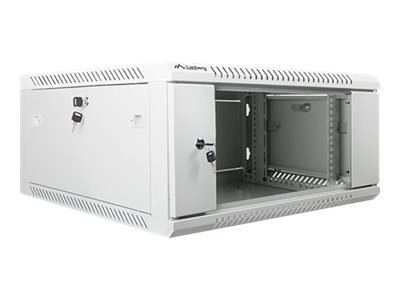 Lanberg - Stojak szafa - do montażu na ścianie - szary, RAL 7035 - 4U - 19"