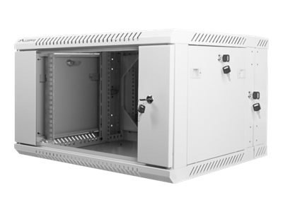 Lanberg - Stojak szafa - do montażu na ścianie - szary, RAL 7035 - 6U - 19"