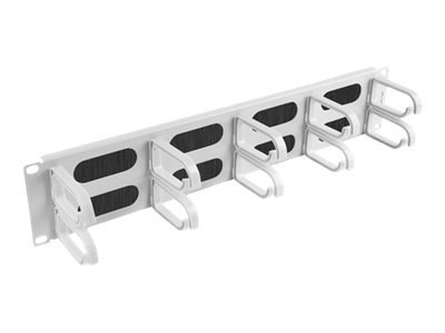 Lanberg Type B - Panel do porządkowania kabli w szafie typu rack ze szczotką - RAL 7035 - 2U - 19"