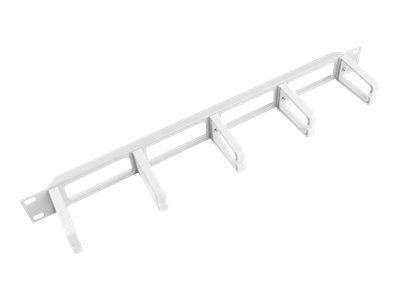 Lanberg Type B - Panel zarządzania kablami stojaka - RAL 7035, szary - 1U - 19"