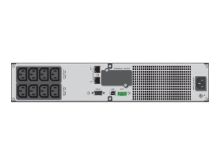 PowerWalker VI 1000RT LCD - UPS - AC 220/230/240 V - 900 wat - 1000 VA - 7 Ah - RS-232, USB - złącza wyjściowe: 8 - 2U - 19" - c
