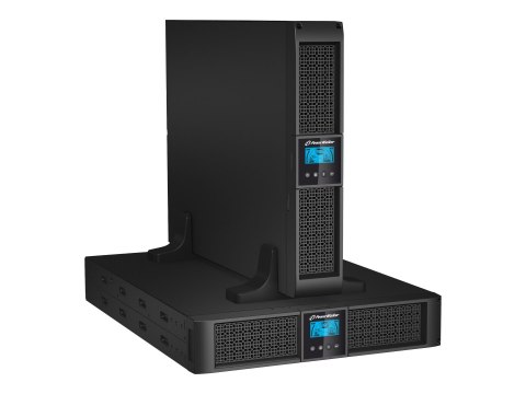 PowerWalker VI 1000RT LCD - UPS - AC 220/230/240 V - 900 wat - 1000 VA - 7 Ah - RS-232, USB - złącza wyjściowe: 8 - 2U - 19" - c