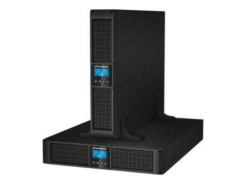 PowerWalker VI 1000RT LCD - UPS - AC 220/230/240 V - 900 wat - 1000 VA - 7 Ah - RS-232, USB - złącza wyjściowe: 8 - 2U - 19" - c