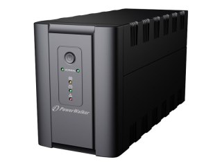 PowerWalker VI 1200 - UPS - AC 220/230/240 V - 600 wat - 1200 VA - 7 Ah - USB - złącza wyjściowe: 4 - czarny