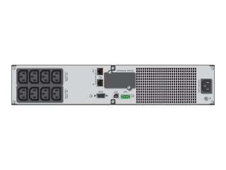 PowerWalker VI 1500RT LCD - UPS - AC 220/230/240 V - 1.35 kW - 1500 VA - 9 Ah - RS-232, USB - złącza wyjściowe: 8 - 2U - 19" - c