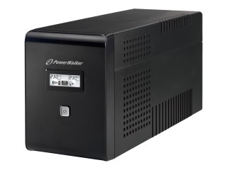 PowerWalker VI 2000 LCD - UPS - AC 162-290 V - 1200 wat - 2000 VA - 9 Ah - USB - złącza wyjściowe: 4