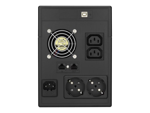PowerWalker VI 2000 LCD - UPS - AC 162-290 V - 1200 wat - 2000 VA - 9 Ah - USB - złącza wyjściowe: 4