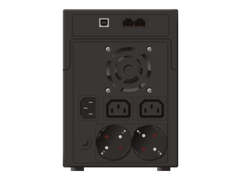 PowerWalker VI 2200 SH - UPS - AC 170-280 V - 1200 wat - 2200 VA - 9 Ah - USB - złącza wyjściowe: 4