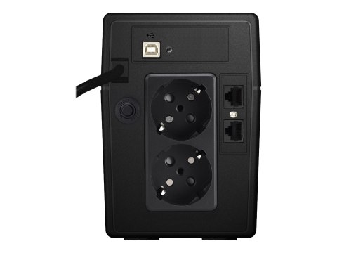 PowerWalker VI 650 LCD - UPS - AC 162-290 V - 360 wat - 650 VA - 7 Ah - USB - złącza wyjściowe: 2