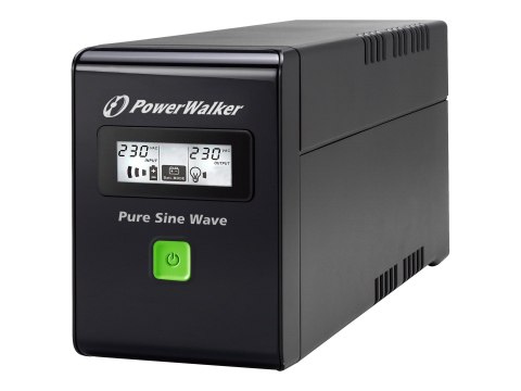 PowerWalker VI 800 SW IEC - UPS - AC 162-290 V - 480 wat - 800 VA - 9 Ah - USB - złącza wyjściowe: 3