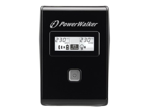 PowerWalker VI 850 LCD - UPS - AC 220/230/240 V - 480 wat - 850 VA - 9 Ah - USB - czarny