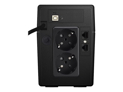 PowerWalker VI 850 LCD - UPS - AC 220/230/240 V - 480 wat - 850 VA - 9 Ah - USB - czarny