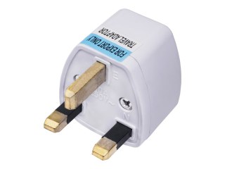 Akyga AK-AD-59 - Adapter łączówki zasilającej - BS 1363/4573 (M) do BS 1363/4573, power CEE 7/7, NEMA 5-20 (F) - 250 V - 10 A - 