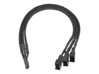 Akyga AK-CA-65 - Adapter zasilania - zasilanie 4 pin (F) do zasilanie 4 pin, złącze zasilania z 3 wtykami (M) - 25 cm