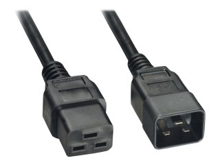 Akyga AK-UP-03 - Kabel zasilający - IEC 60320 C20 do IEC 60320 C19 - 250 V - 16 A - 1.8 m - czarny