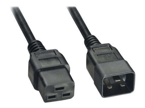 Akyga AK-UP-03 - Kabel zasilający - IEC 60320 C20 do IEC 60320 C19 - 250 V - 16 A - 1.8 m - czarny