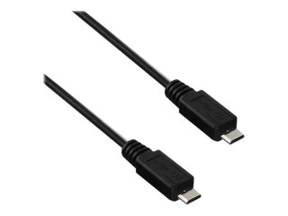 Akyga AK-USB-17 - Kabel USB - Micro-USB Typ B (M) do Micro-USB Typ B (M) - USB 2.0 - 60 cm - czarny