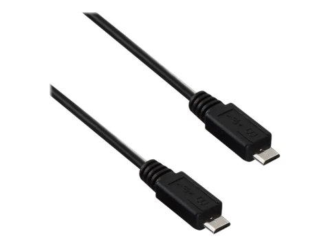 Akyga AK-USB-17 - Kabel USB - Micro-USB Typ B (M) do Micro-USB Typ B (M) - USB 2.0 - 60 cm - czarny