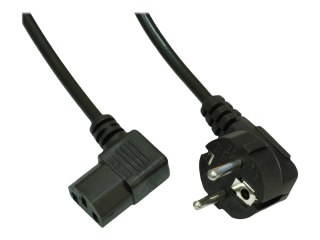 Akyga Pro Series AK-PC-02A - Kabel zasilający - power CEE 7/7 (M) kątowe do power IEC 60320 C13 kątowe - 250 V - 10 A - 1.5 m - 