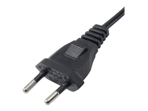 Akyga Pro Series Eight - Kabel zasilający - Europlug (M) do power IEC 60320 C7 - 250 V - 2.5 A - 1.5 m - czarny