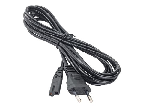 Akyga Pro Series Eight - Kabel zasilający - Europlug do power IEC 60320 C7 - 250 V - 2.5 A - 3 m - czarny