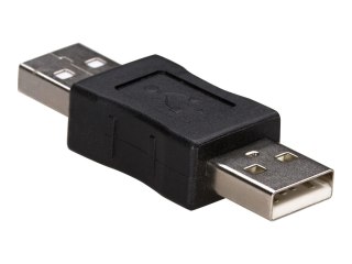 Akyga - Złącze przejściowe męskie-męskie/żeńskie-żeńskie USB - USB (M) do USB (M) - czarny