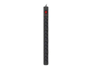 Armac Multi M12 - Linka zasilania - AC 230 V - 3680 wat - wejście: Typ E - złącza wyjściowe: 12 (12 x Typ E) - 1.5 m przewód - c
