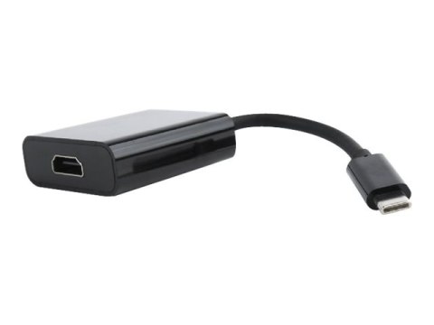 Cablexpert A-CM-HDMIF-01 - Adapter wideo - USB-C męski do HDMI żeński - 15 cm - podwójne ekranowanie - czarny - obsługa 4K