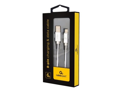 Cablexpert - Kabel Lightning - USB męski do Lightning męski - 1.8 m - srebrny