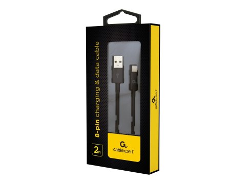 Cablexpert - Kabel Lightning - USB męski do Lightning męski - 2 m - czarny