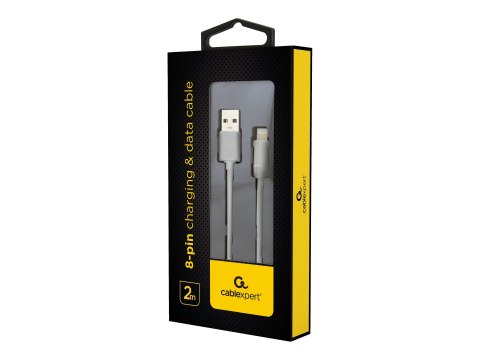 Cablexpert - Kabel Lightning - USB męski do Lightning męski - 2 m - ekranowana - biały