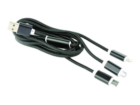 Cablexpert - Kabel Lightning - USB męski do Micro-USB Typ B, Lightning, USB-C męski - 1 m - czarny