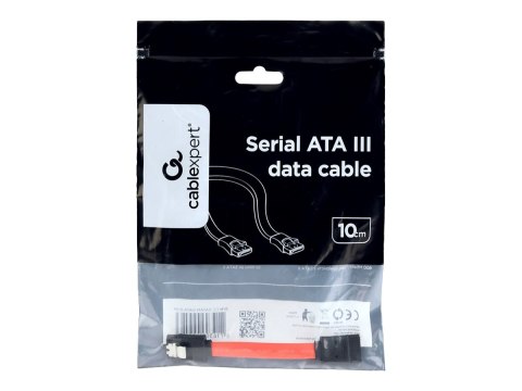 Cablexpert - Kabel SATA - Serial ATA 150/300/600 - SATA klips metalowy do SATA klips metalowy - 10 cm - płaski